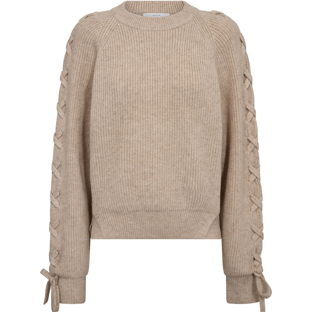 Haute L´amitié Strik - Duke Tie Strik Bluse i Seashell
