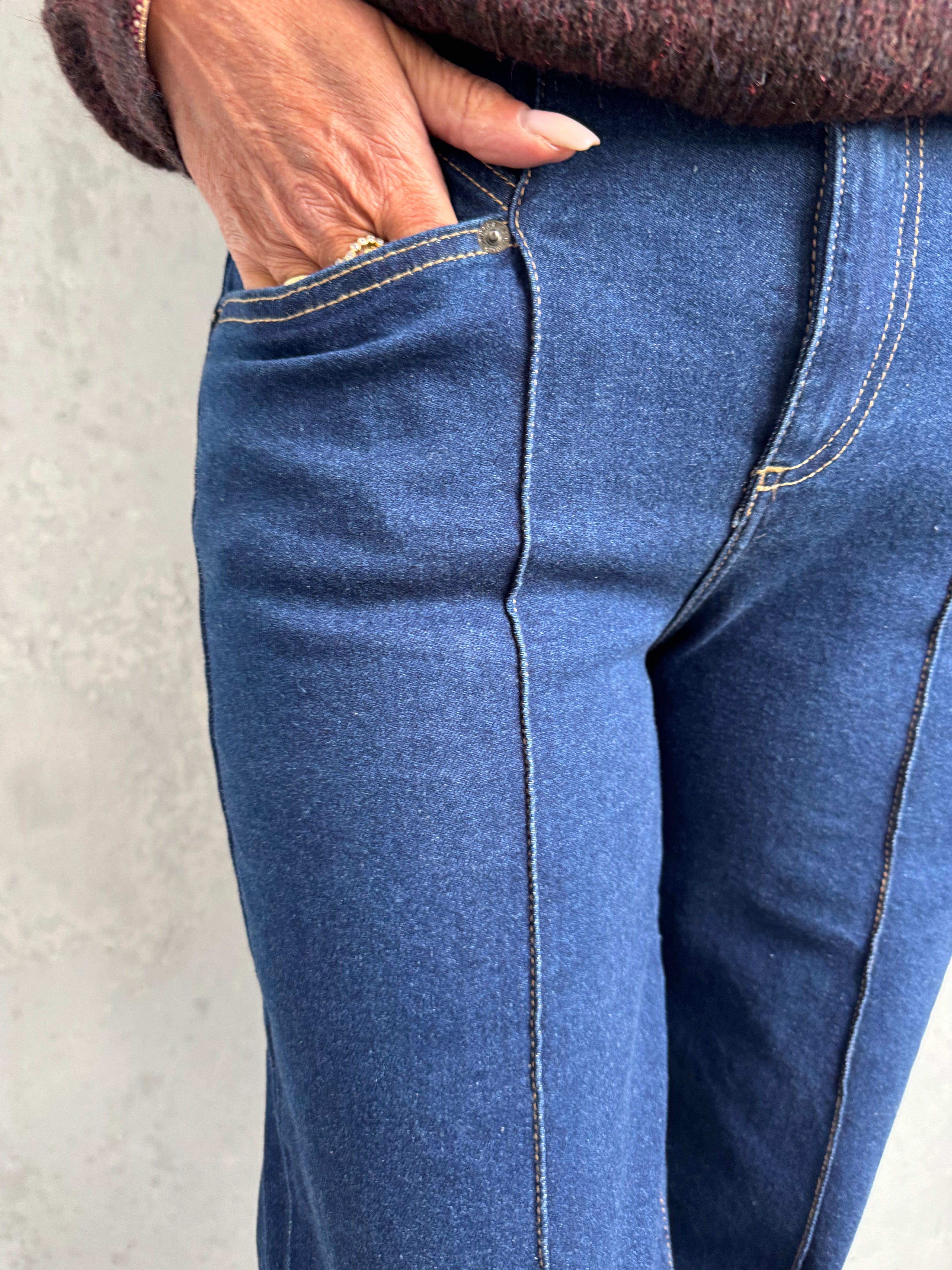 Co´Couture Jeans - TheoCC Wide Jeans i Dark Denim