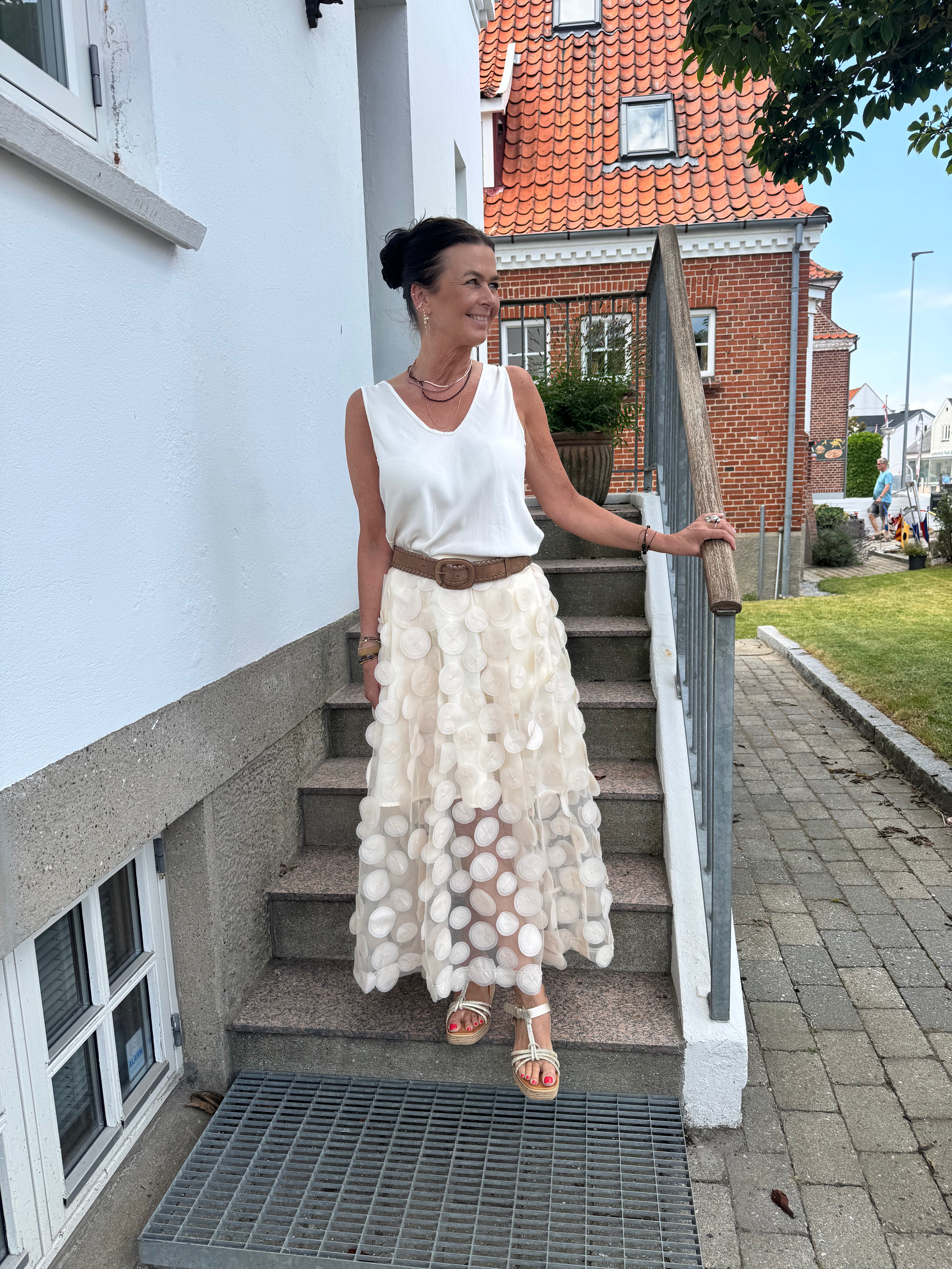 Pieszak Nederdel - PD-Donna Dot Nederdel i Oyster White