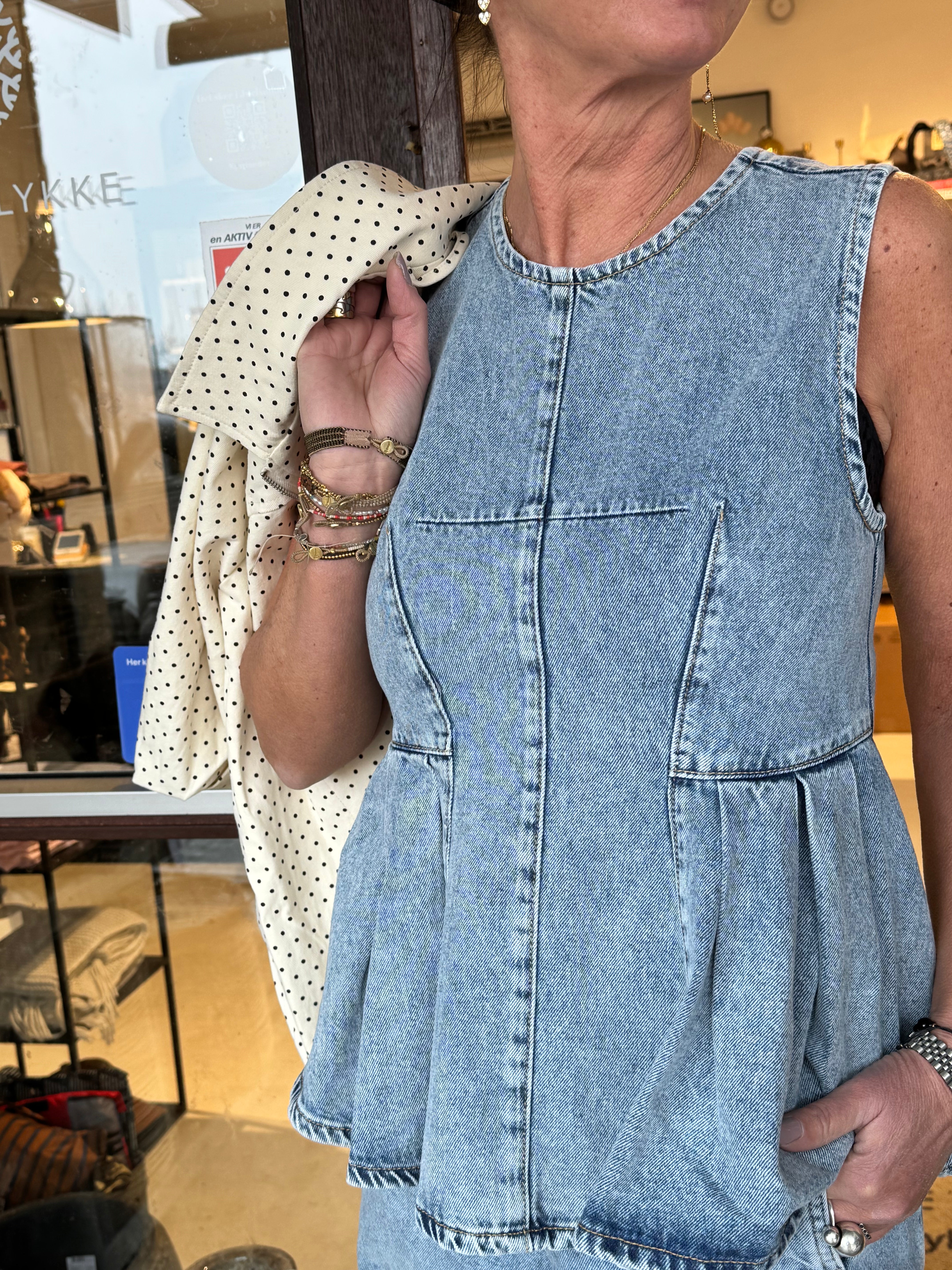 Co´Couture Vest - PancyCC Denim Top