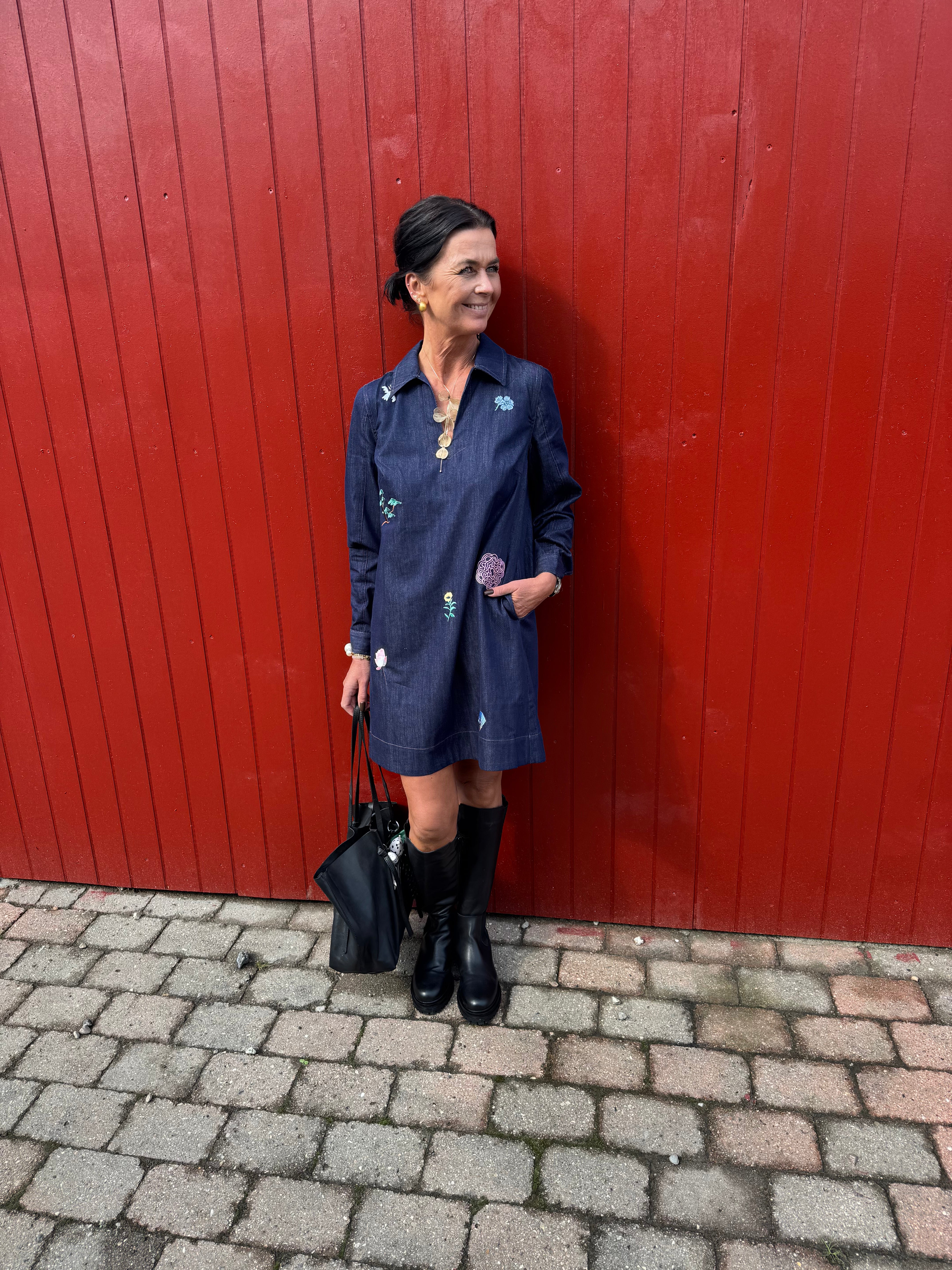 Nümph Kjole - NuChiku Kjole i Dark Blue Denim