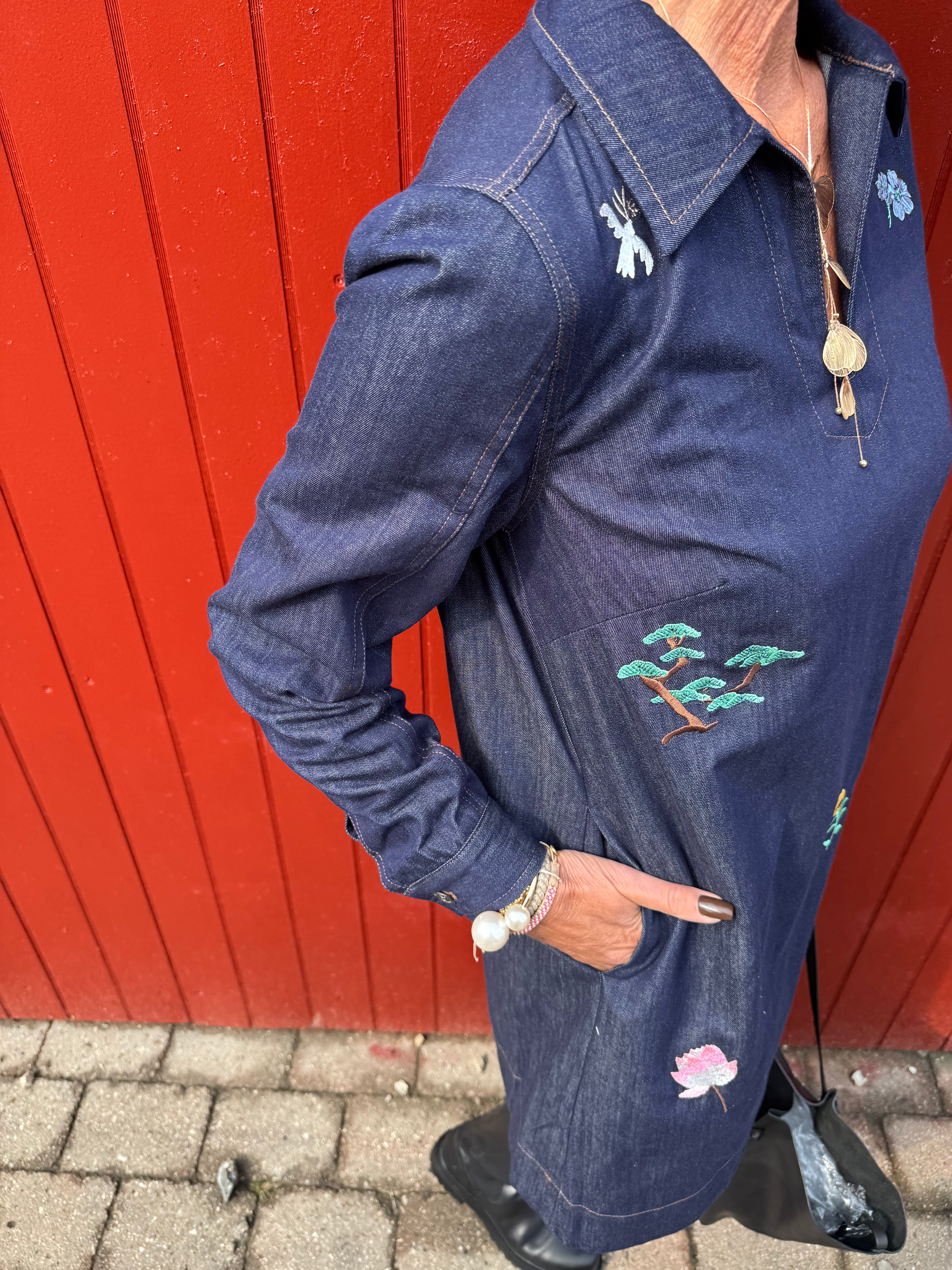 Nümph Kjole - NuChiku Kjole i Dark Blue Denim