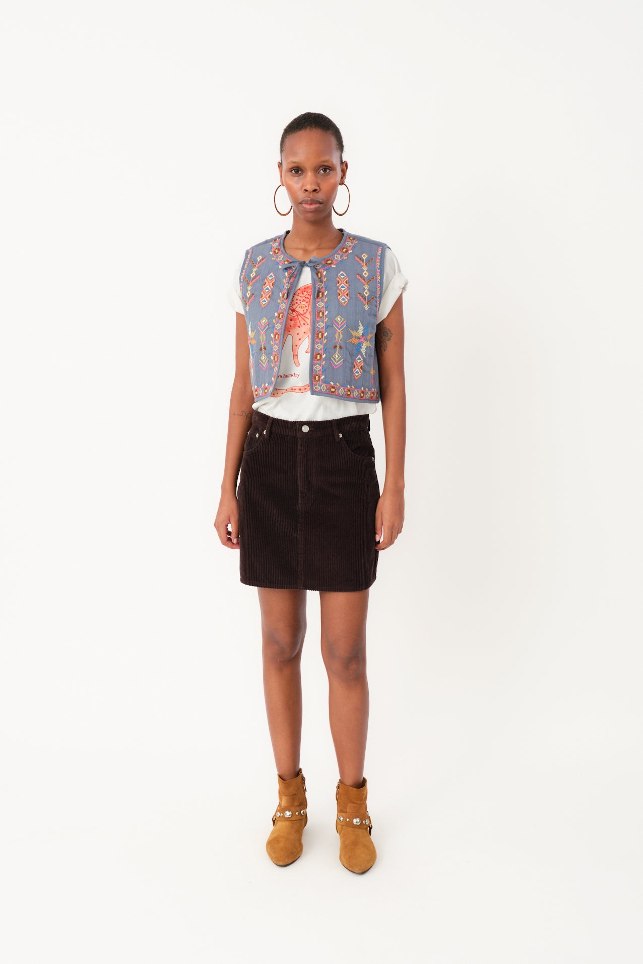 Lollys Laundry Vest - IlsaLL Vest i Dusty Blue