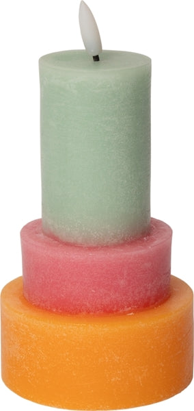 C´est Bon Bloklys - LED Bloklys i Orange, Pink & Mint