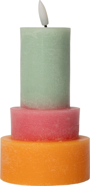 C´est Bon Bloklys - LED Bloklys i Orange, Pink & Mint