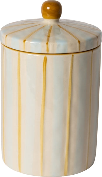 C´est Bon Krukke - Bonbonniere Krukke Med Låg i Light Blue, Yellow