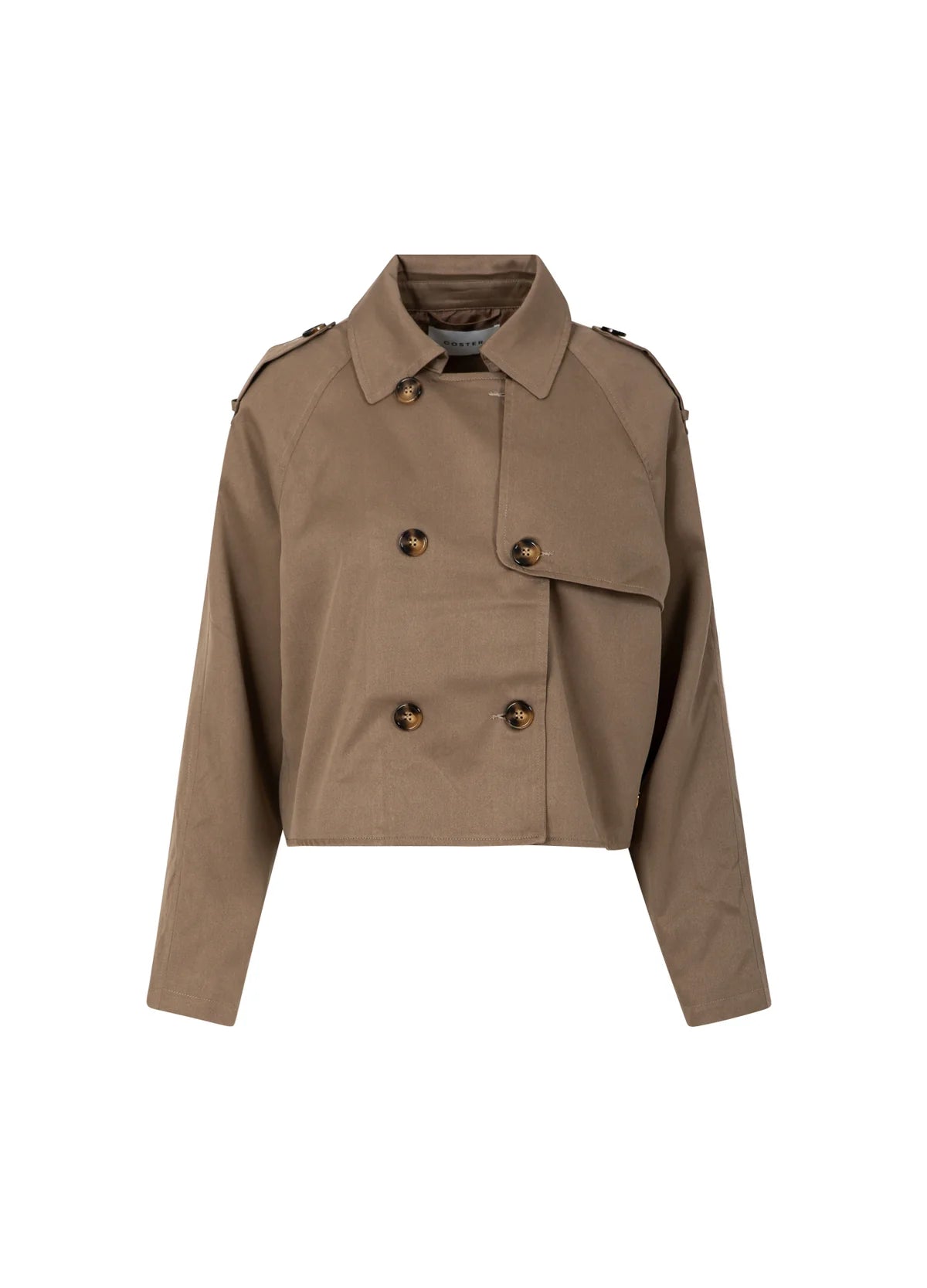 Coster Copenhagen Jakke - 6142 Kort Trench Coat i Khaki