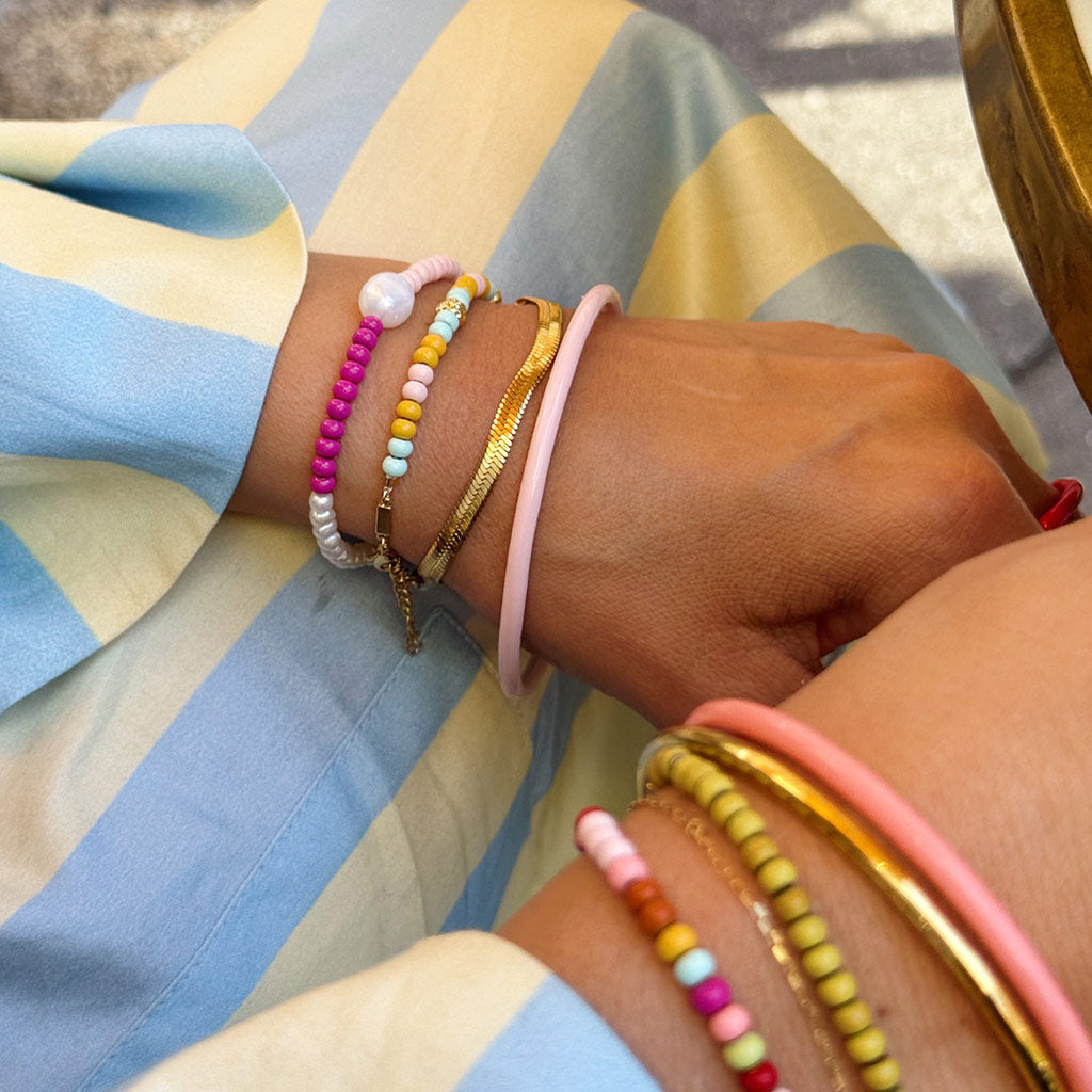 LULU Copenhagen Armbånd - Snake Armbånd i Forgyldt