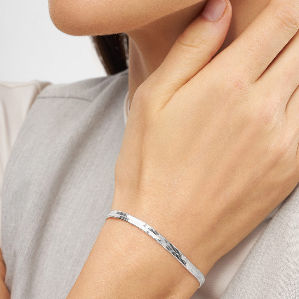 LULU Copenhagen Armbånd - Snake Armbånd i Sølv