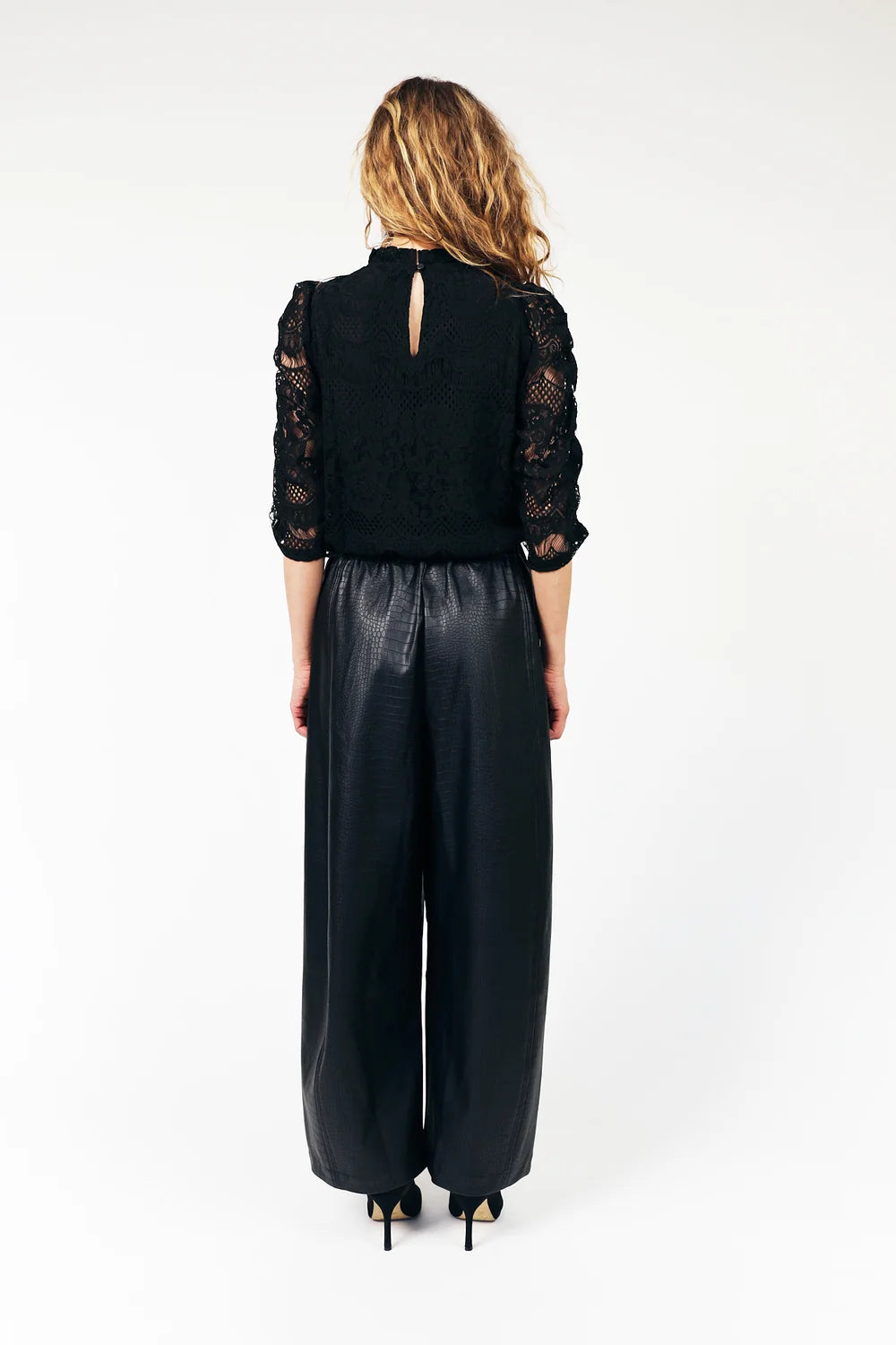 Lollys Laundry Bluse - LilouLL 3/4 Bluse i Sort