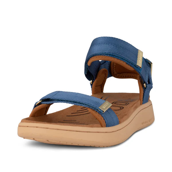 Woden Sandal - Line Sandal i Cobolt Blue