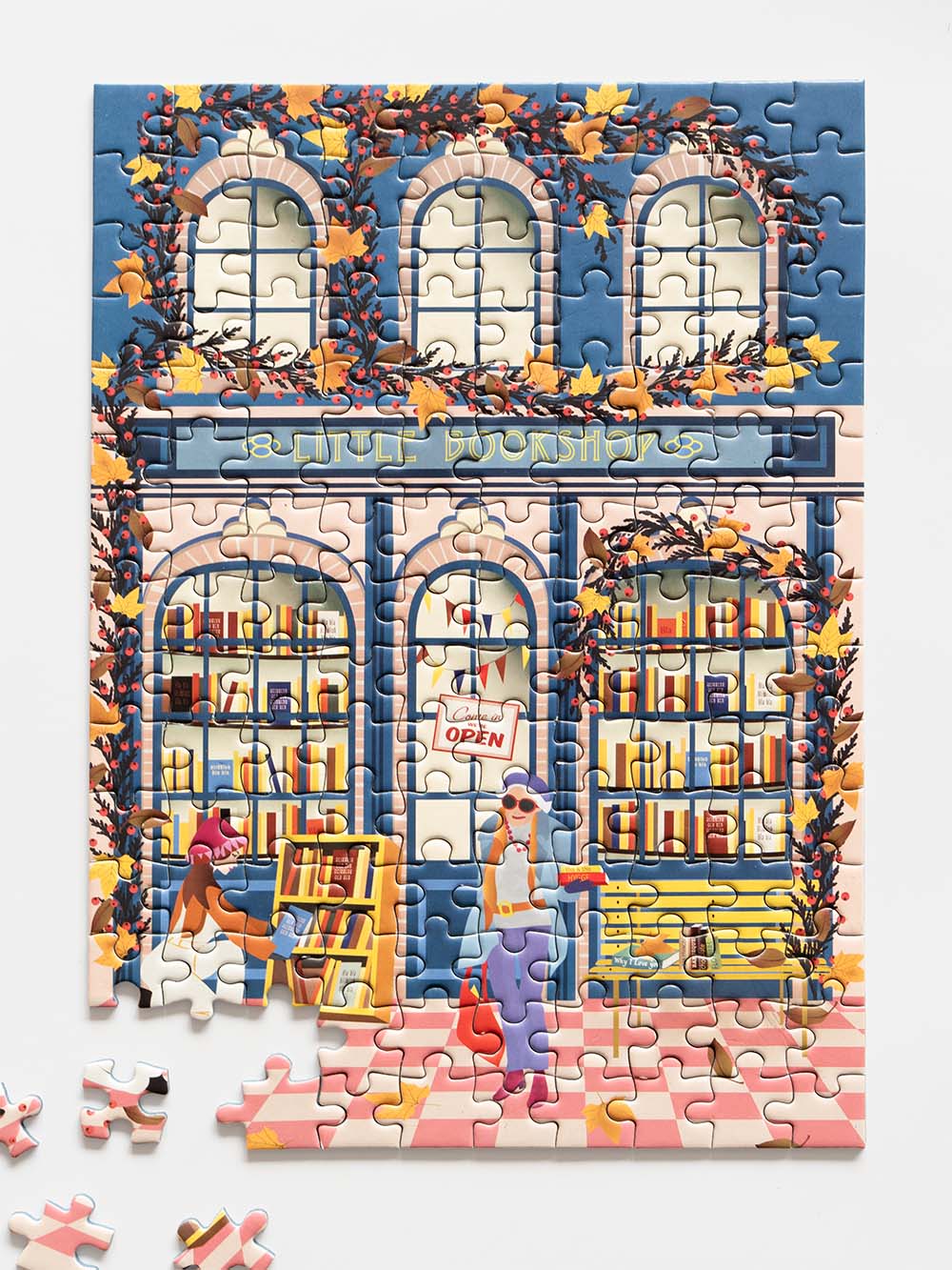Visse Vasse Puslespil - Little Bookshop Puslespil 150 Brikker