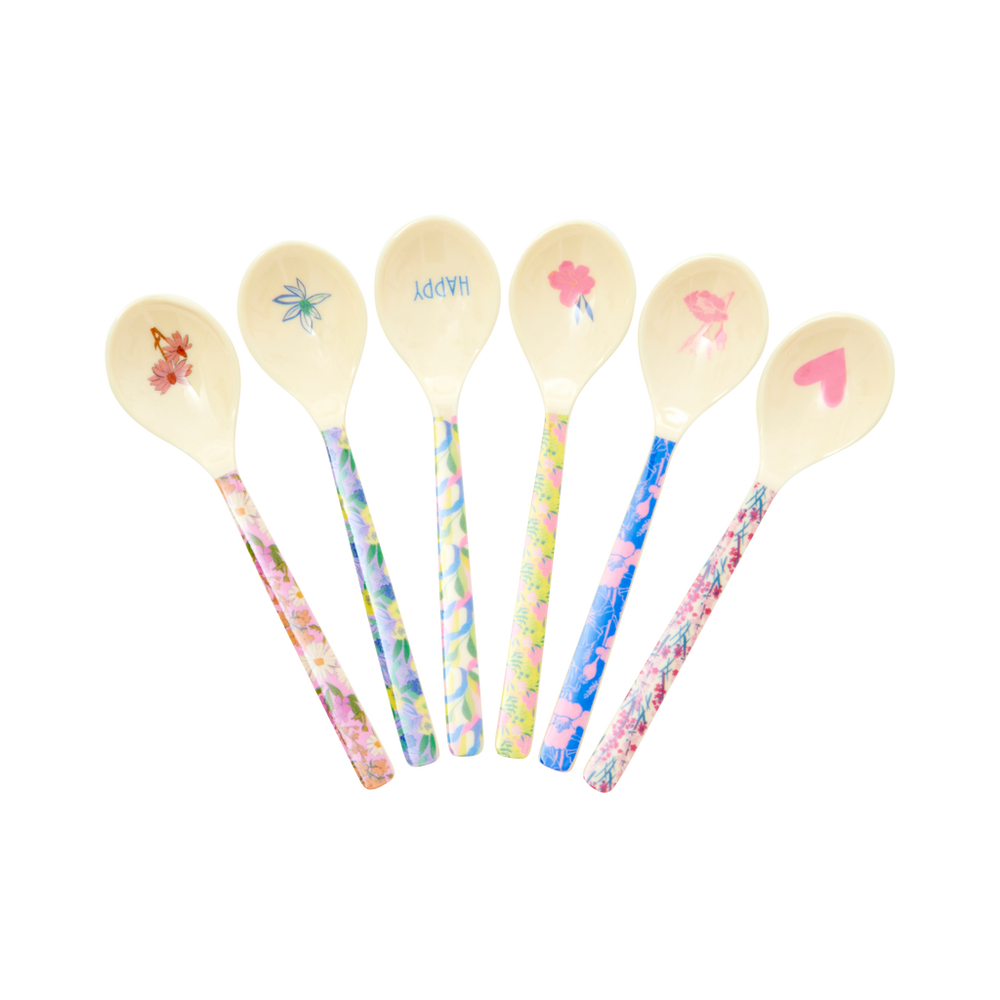 RICE - Melamin Teskeer Flower Me i Happy Prints