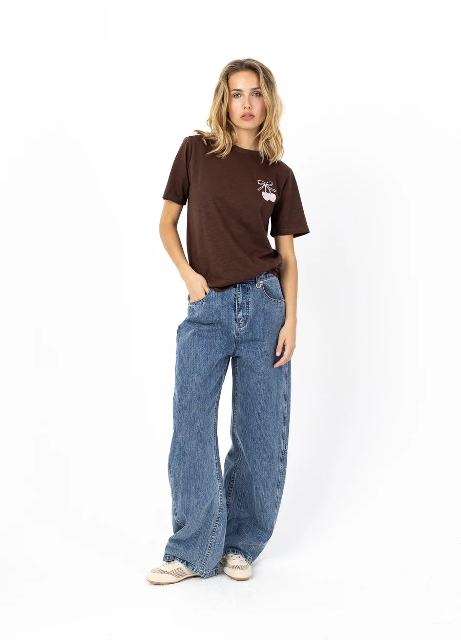 Coster Copenhagen T-shirt - 1500 Mini Cherry T-shirt i Chocolate Nut