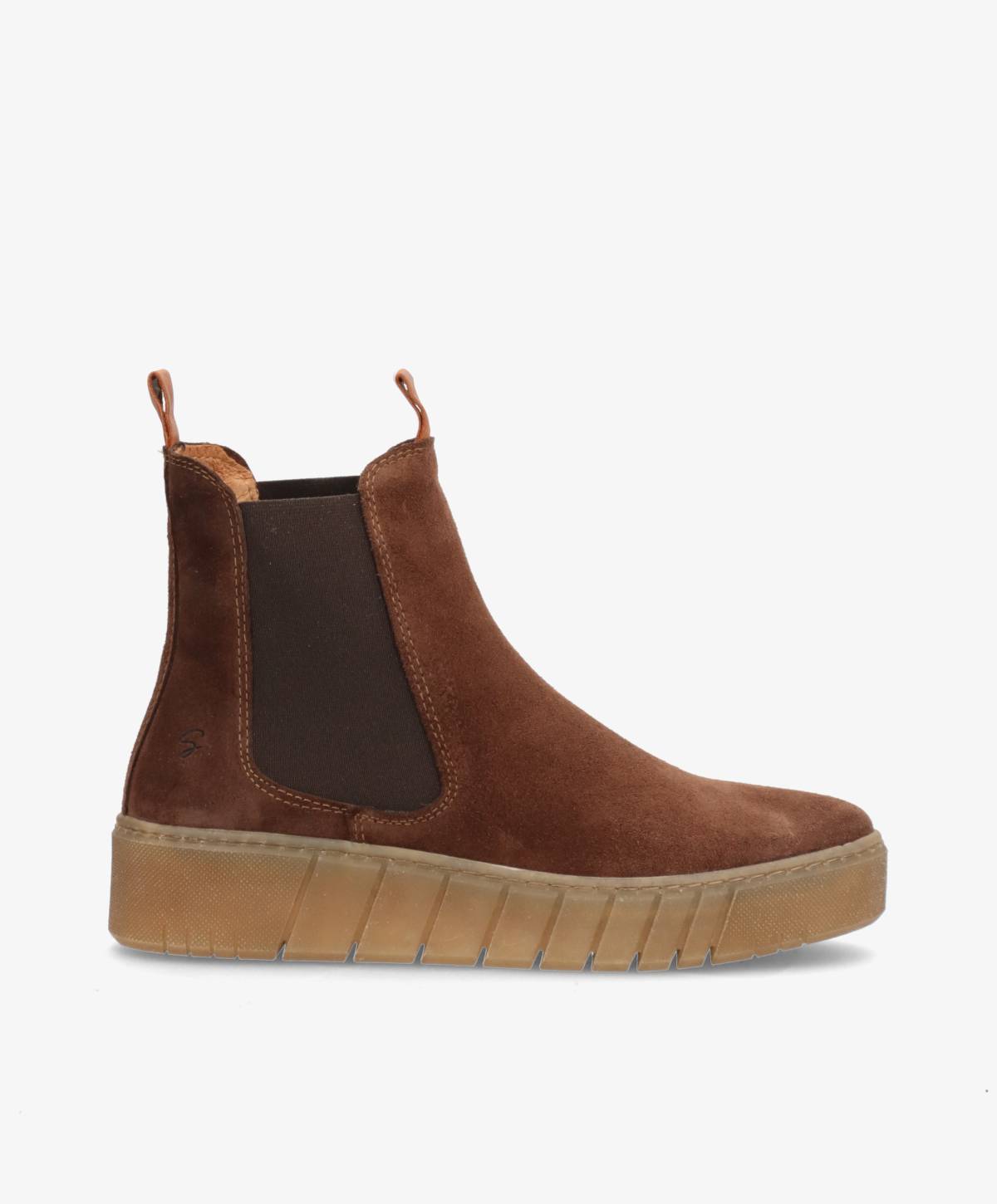 Shoedesign Støvler - Mooved Suede Støvle i Suede Dark Brown