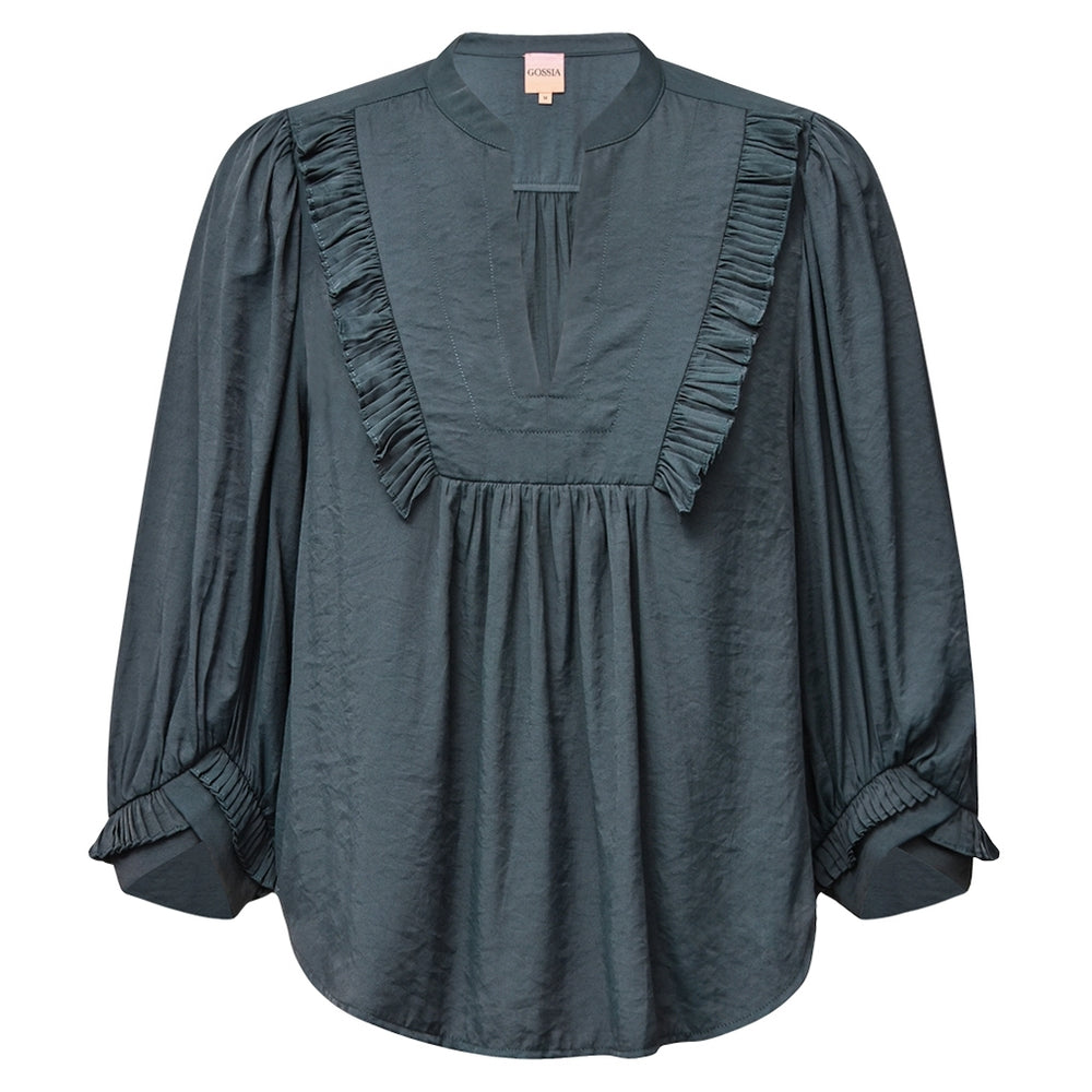 Gossia - MeeGO Noa Bluse i Ocean Blue