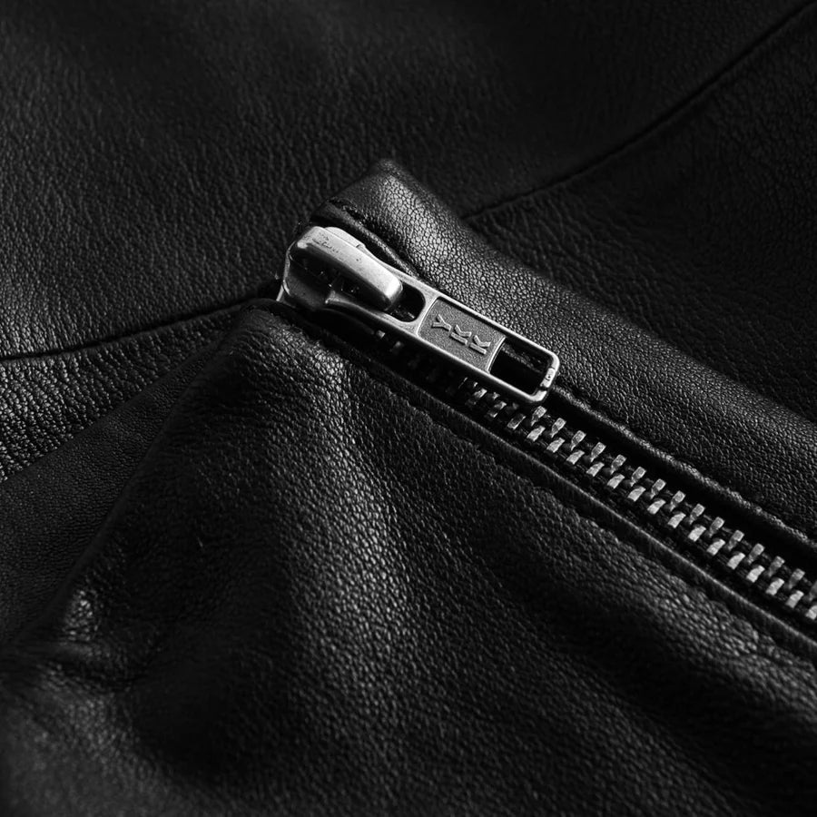 Depeche Bukser - AyaDEP Skind Leggings i Nero Sort