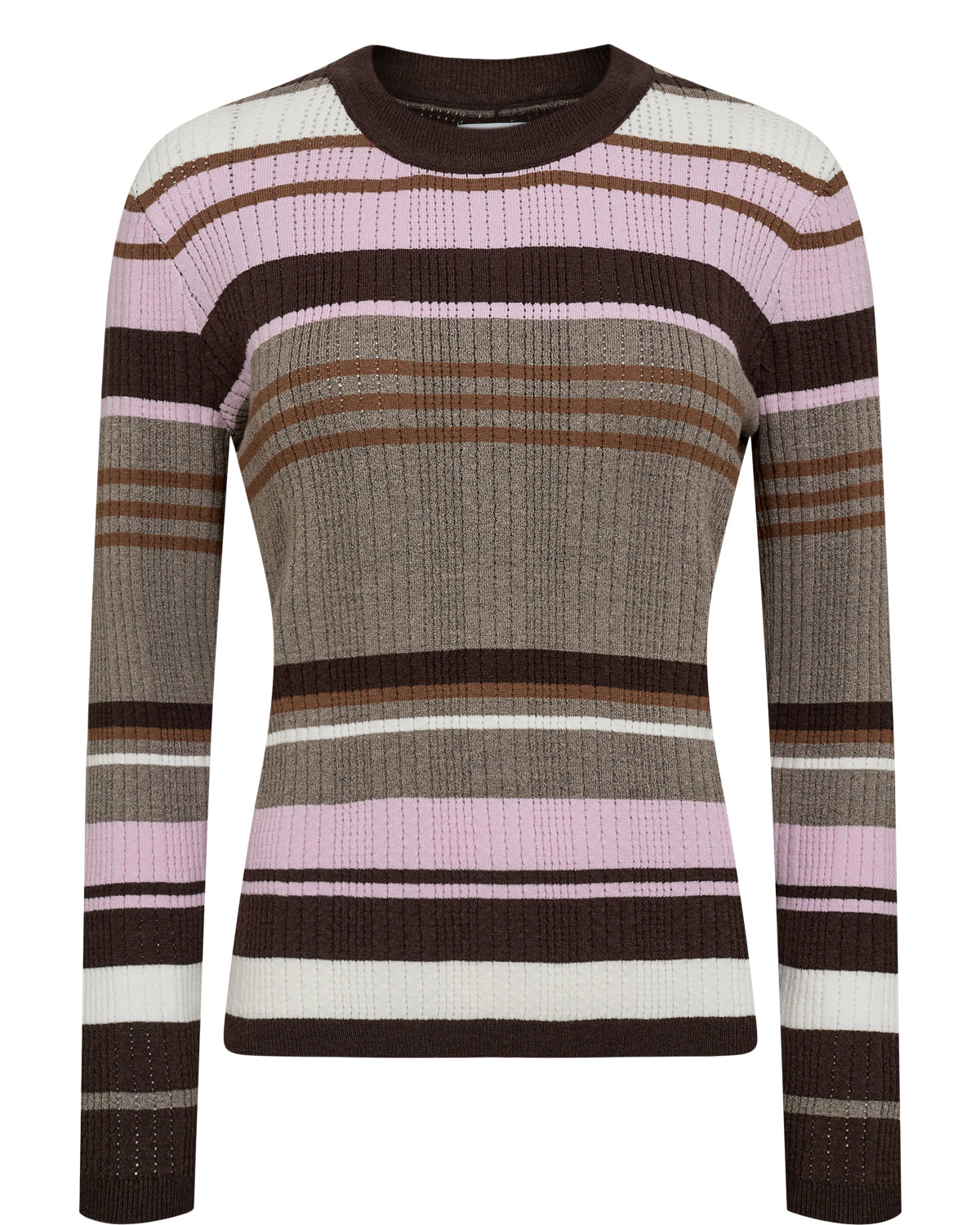 Nümph Strik - NuKitti Strik Bluse i Taupe Gray