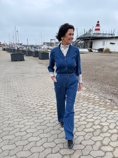 Nümph Buksedragt - NuMiami Buksedragt i Medium Blue Denim