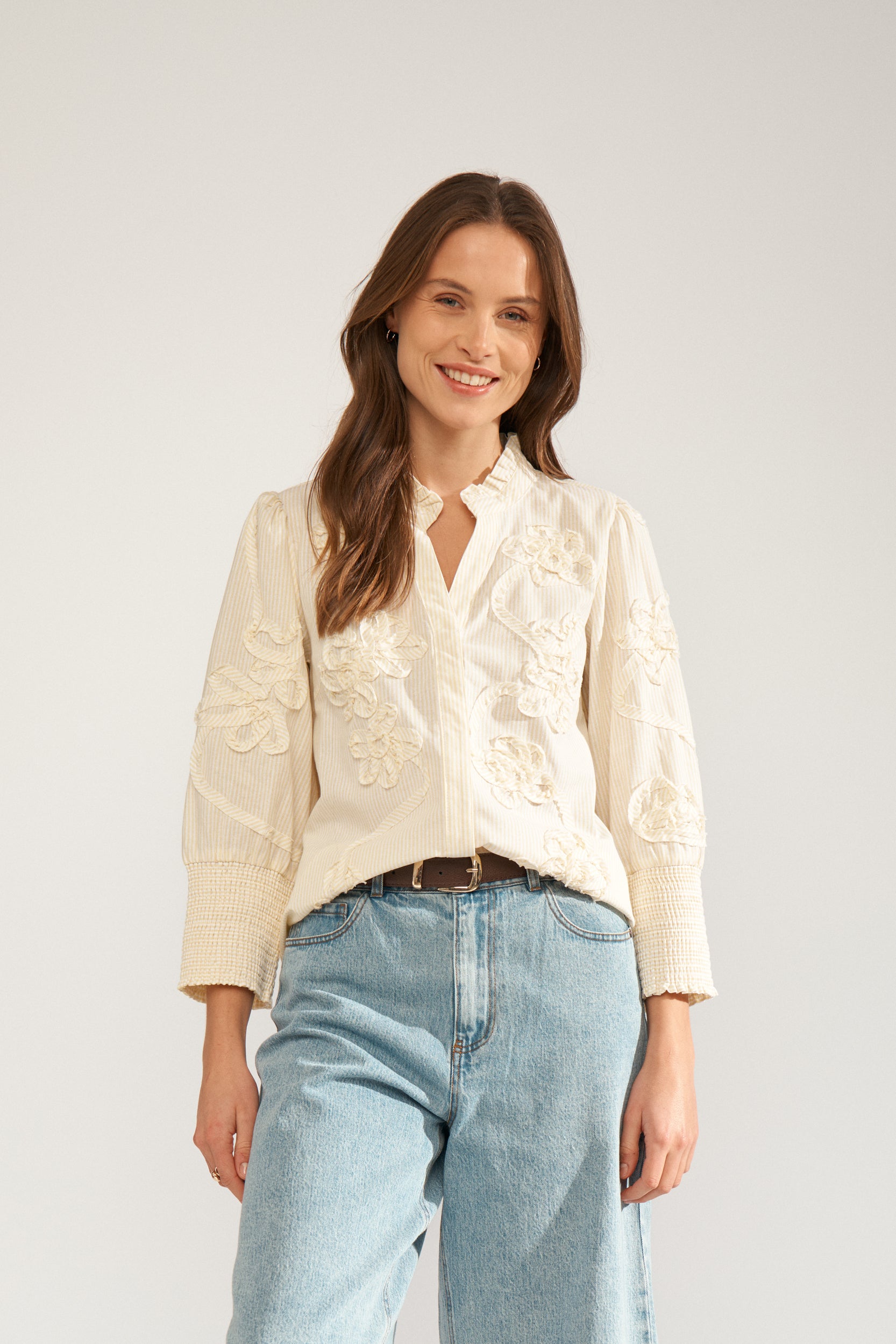 Nümph Skjorte - NuEmelia Skjorte i Popcorn