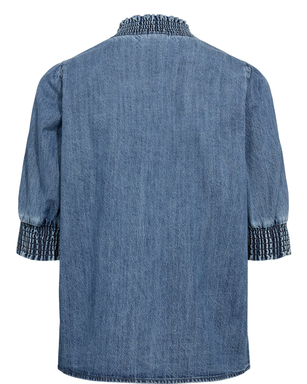 Nümph Bluse - NuZandie Bluse i Medium Blue Denim