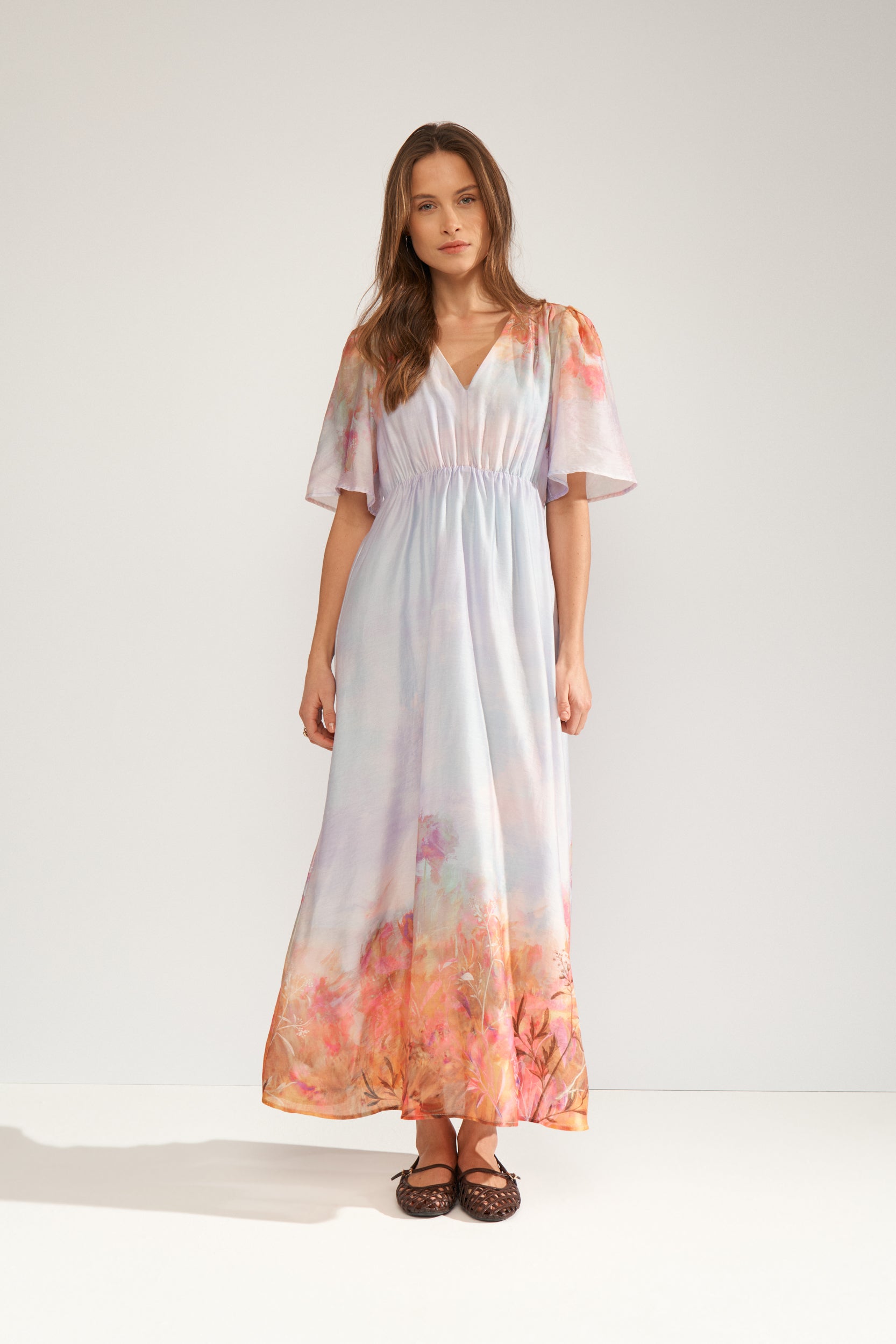 Nümph Kjole - NuLove SS Kjole i Airy Blue