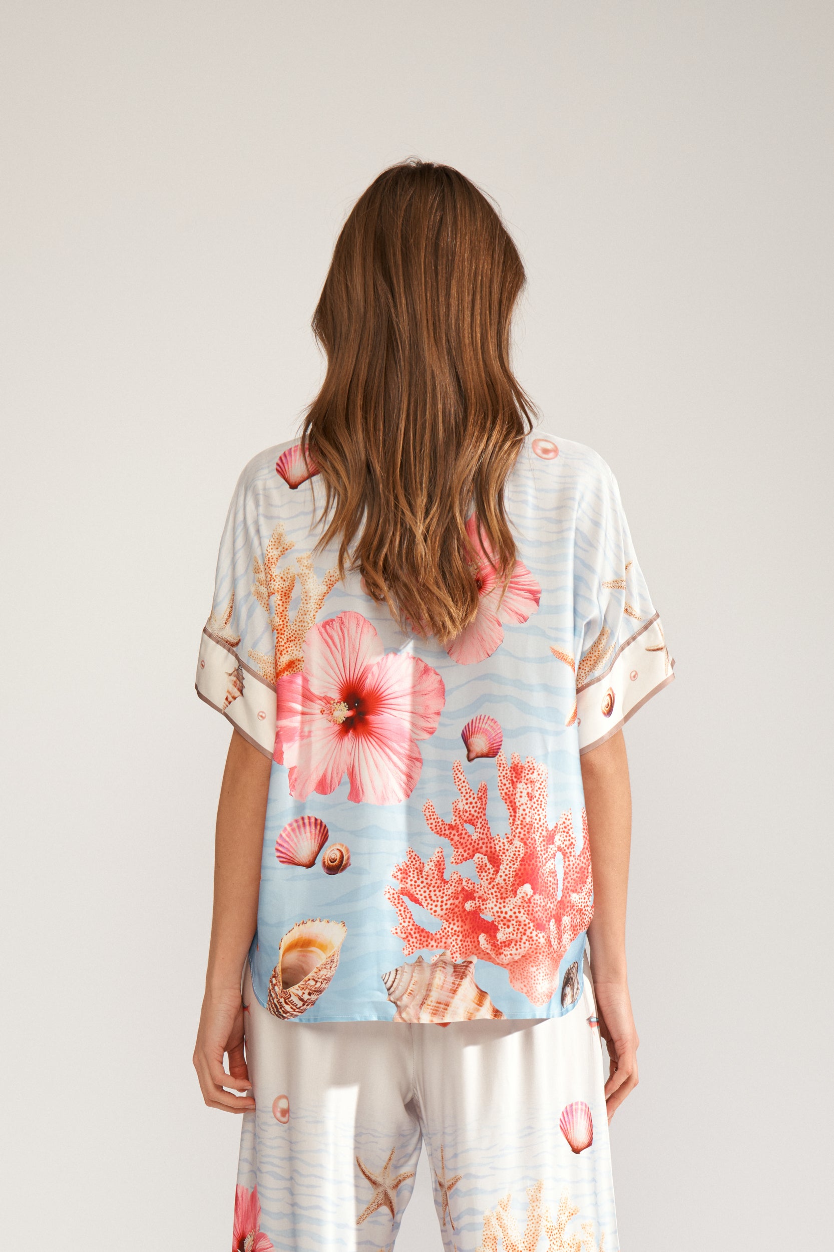 Nümph Bluse - NuOceana Sleeveless Bluse i Skyway