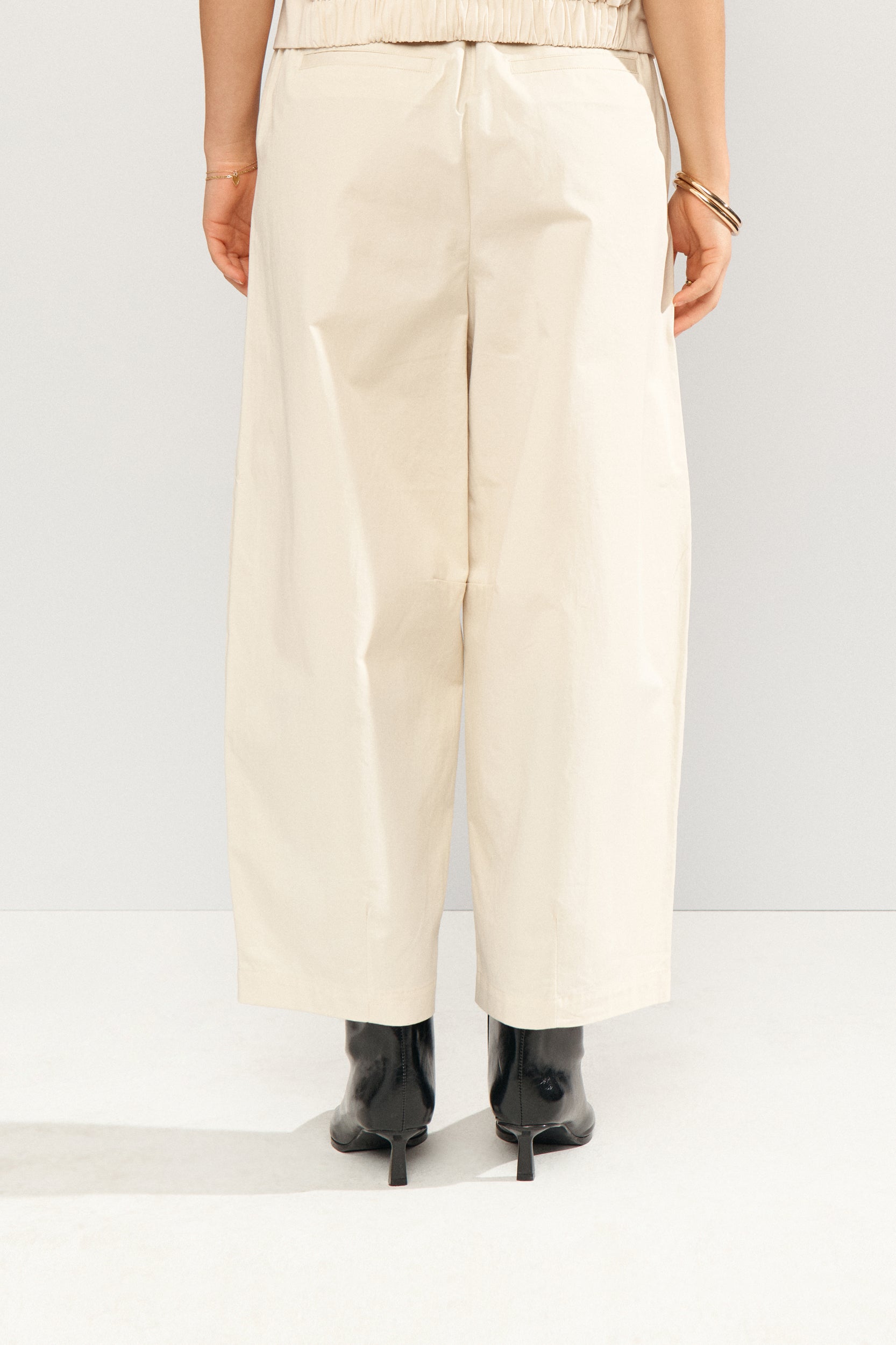 Nümph Bukser - NuSunna Cropped Bukser i Whitecap Gray