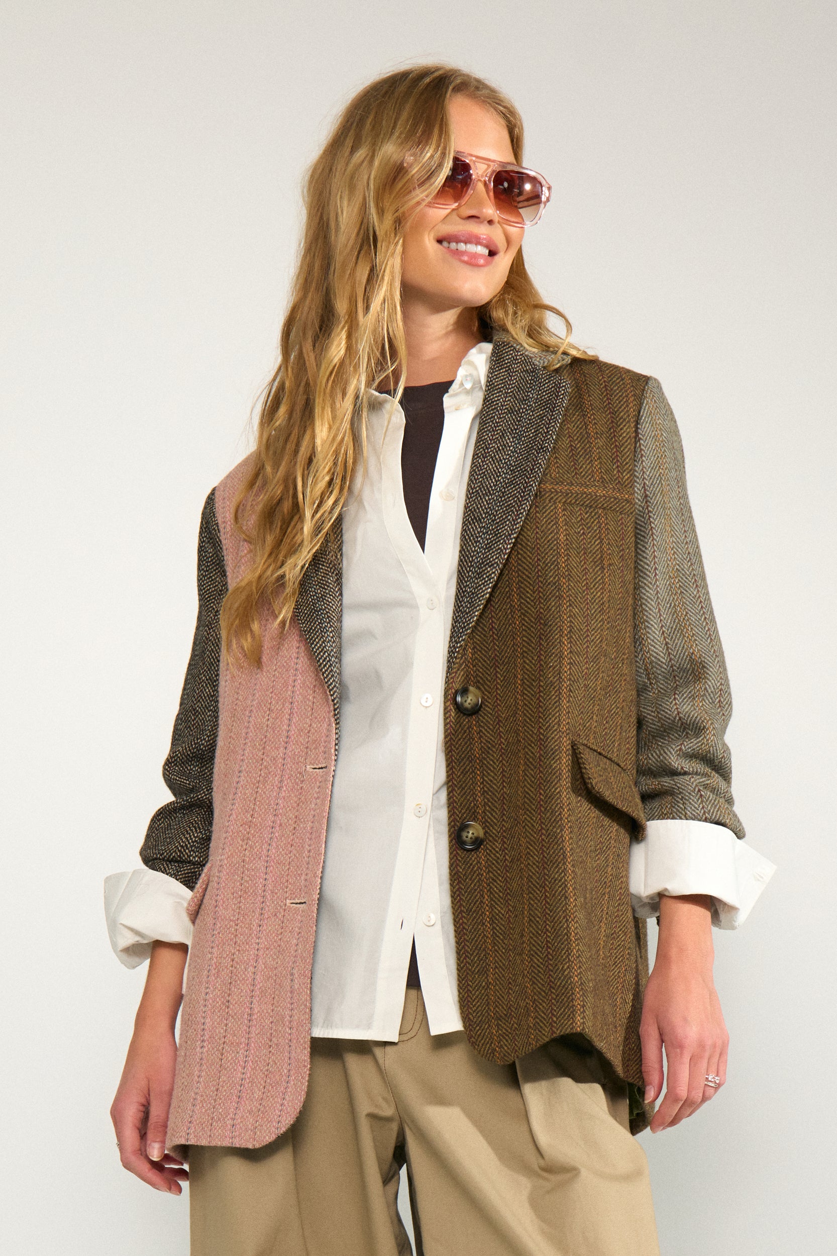 Nümph Blazer - NuAvey Herringbone Blazer i Polignac