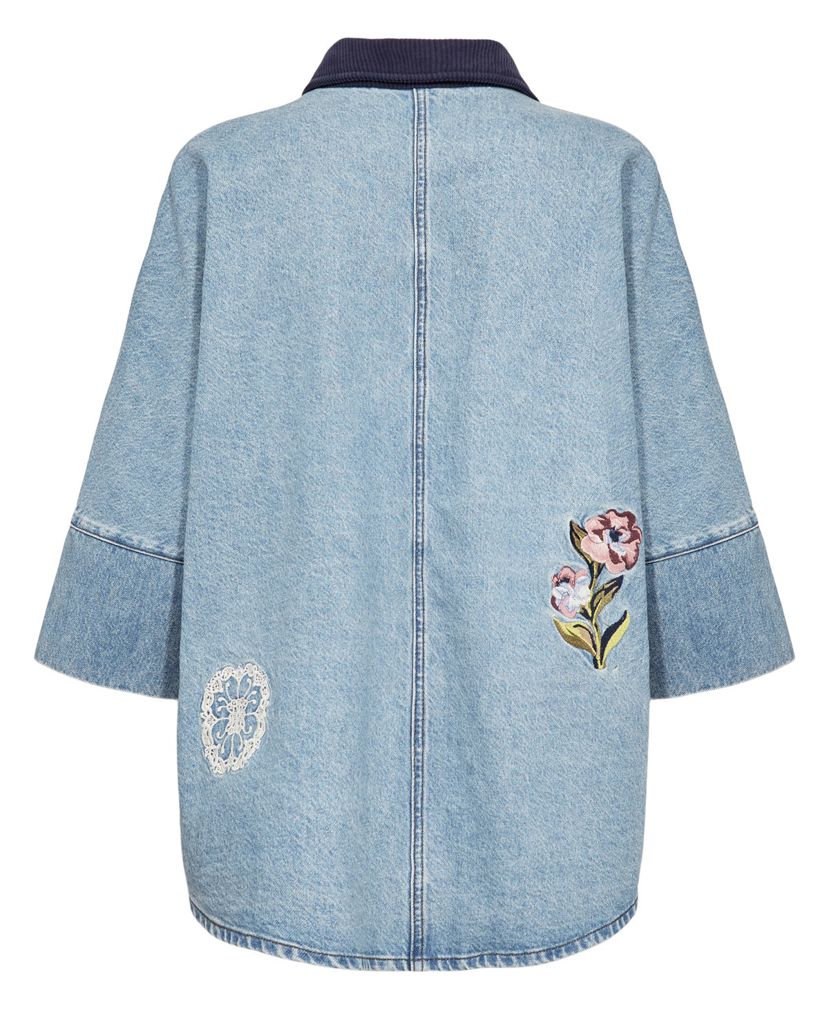 Nümph Jakke - NuDenma Oversize Denim Jakke/skjorte i Medium Blue Denim