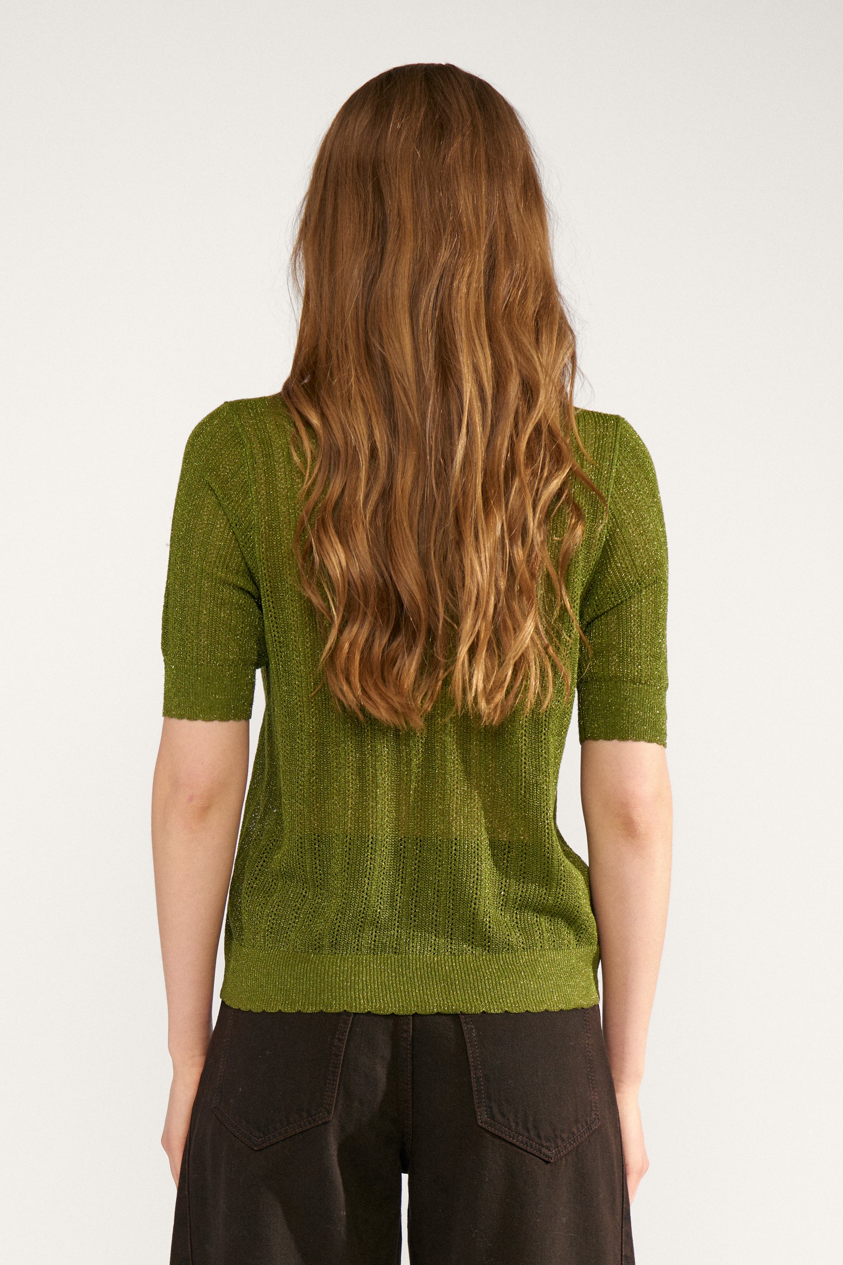 Nümph Bluse - NuMisla Glimmer Bluse i Calia Green