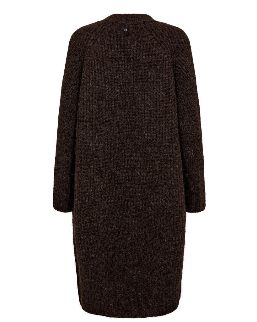 Nümph Cardigan - NuZindi Lang Cardigan i Black Coffee