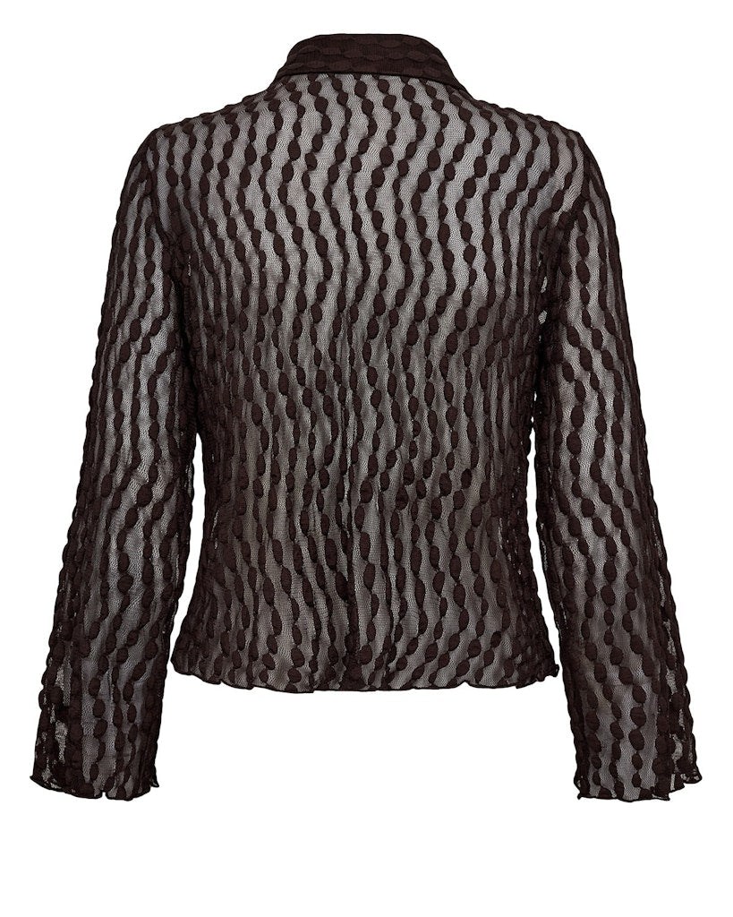 Nümph Bluse - NuTuri Bluse i Black Coffee
