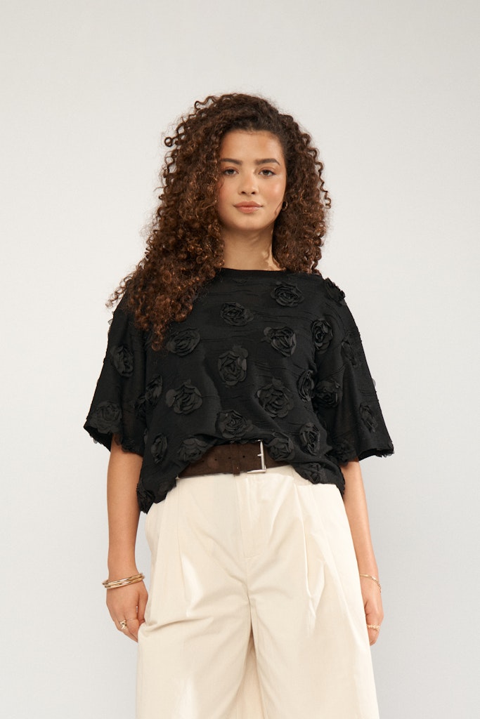 Nümph Bluse - NuRosie Bluse i Caviar Sort