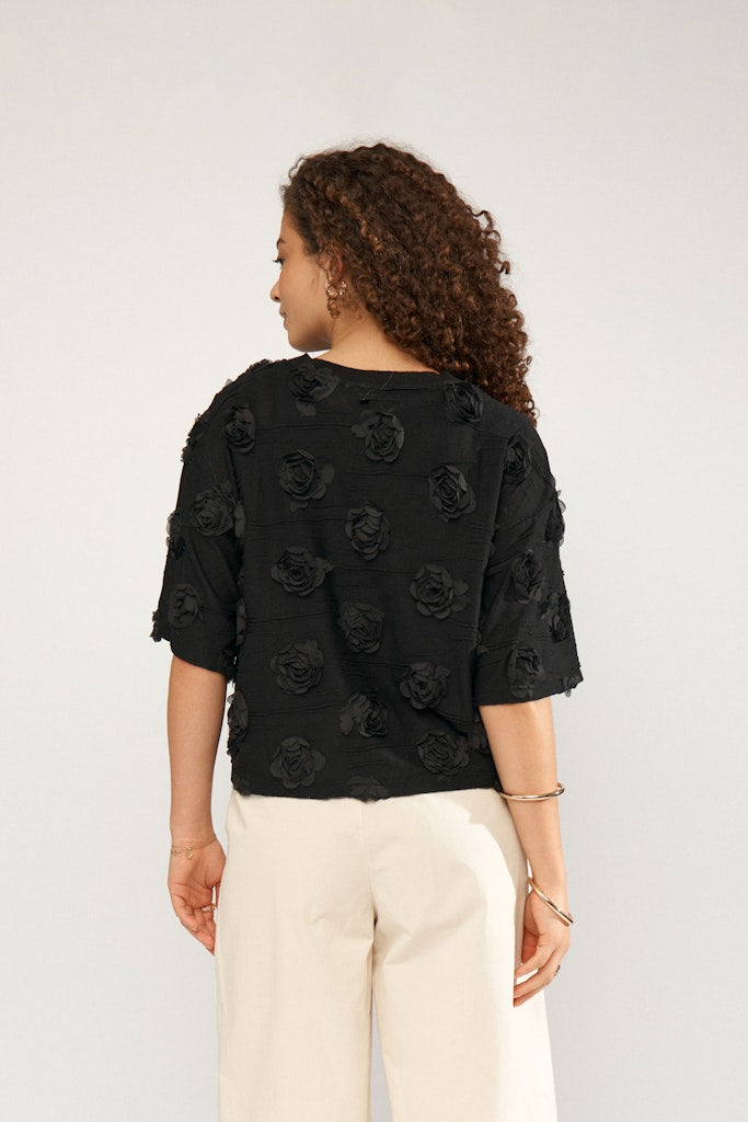 Nümph Bluse - NuRosie Bluse i Caviar Sort