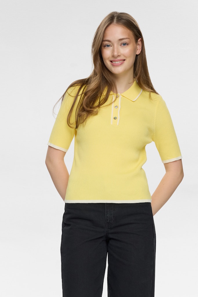 Nümph Bluse - NuAlora Polo i Popcorn Gul