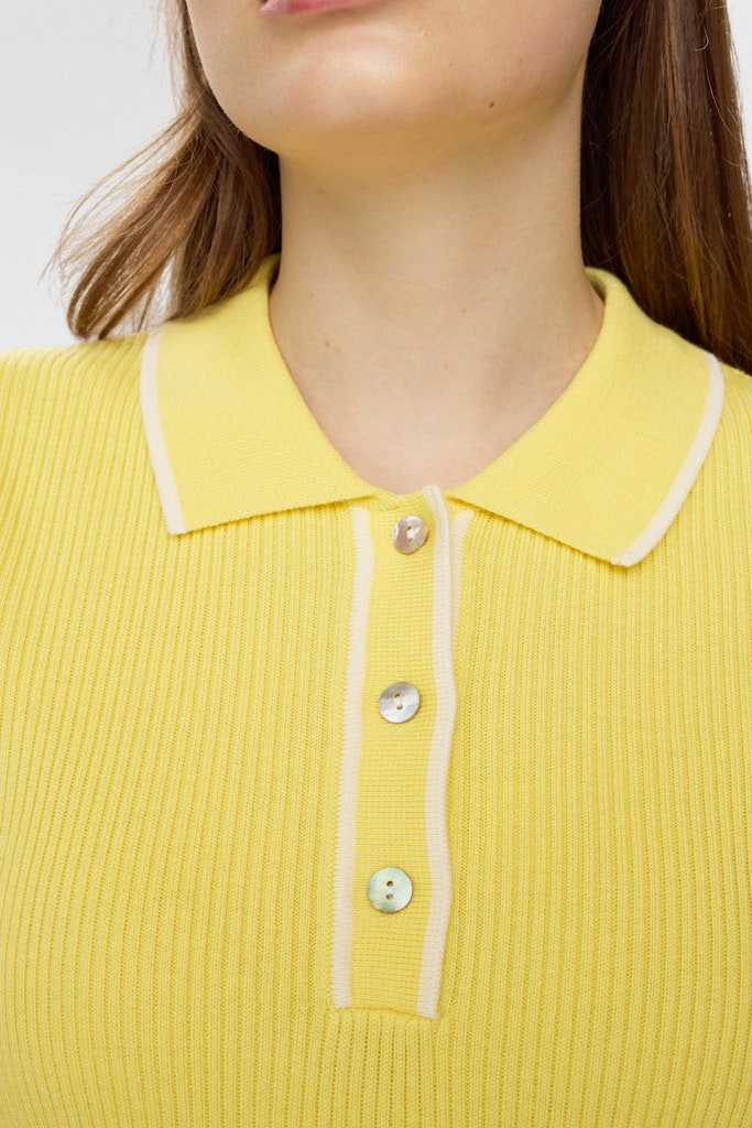 Nümph Bluse - NuAlora Polo i Popcorn Gul