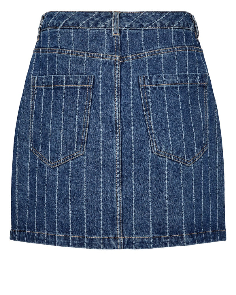 Nümph Nederdel - NuAtlanta Denim Nederdel i Medium Blue Denim