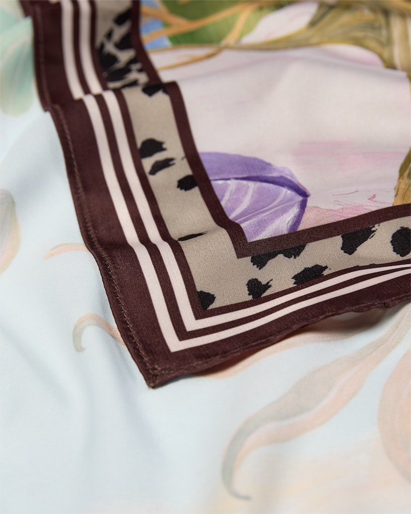 Nümph Tørklæde - NuKayla Satin Tørklæde i Airy Blue