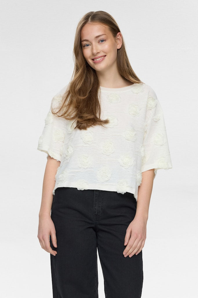 Nümph Bluse - NuRosie Bluse i Cloud Dancer