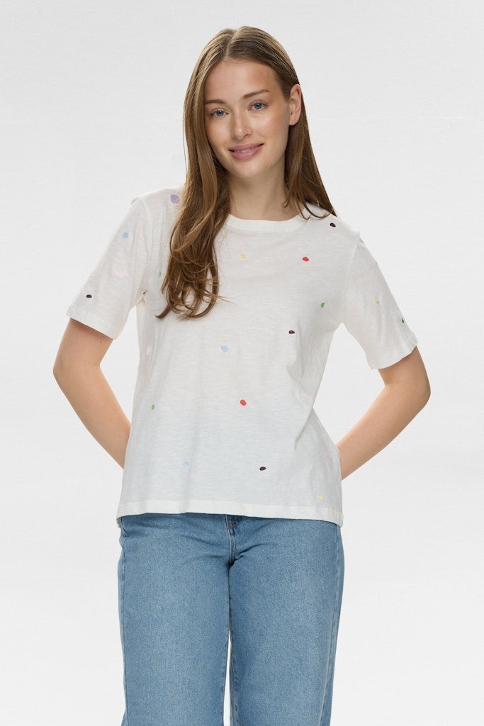 Nümph T-shirt - NuDelora T-shirt i Cloud Dancer