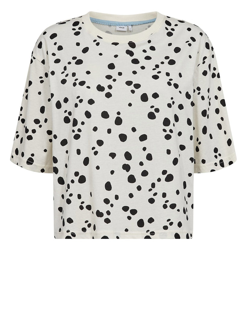 Nümph T-shirt - NuDalma Boxy T-shirt i Pristine