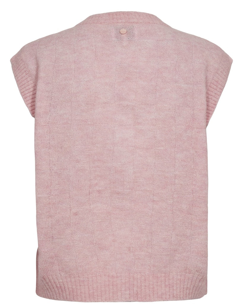 Nümph Vest - NuRiette Check Vest i Pink Lady