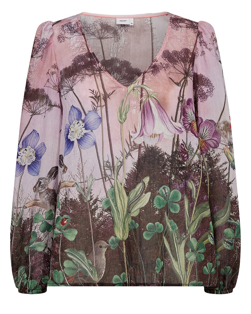 Nümph Bluse - NuForest Bluse i Pink Lady