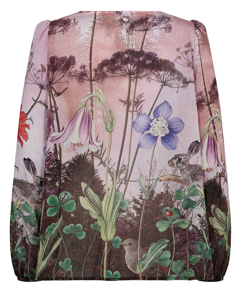 Nümph Bluse - NuForest Bluse i Pink Lady