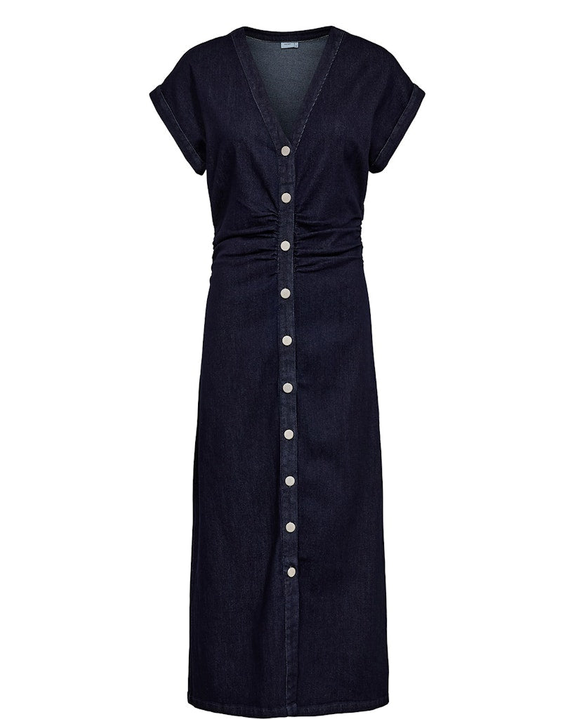 Nümph Kjole - NuAletta Denim Kjole i Dark Blue Denim