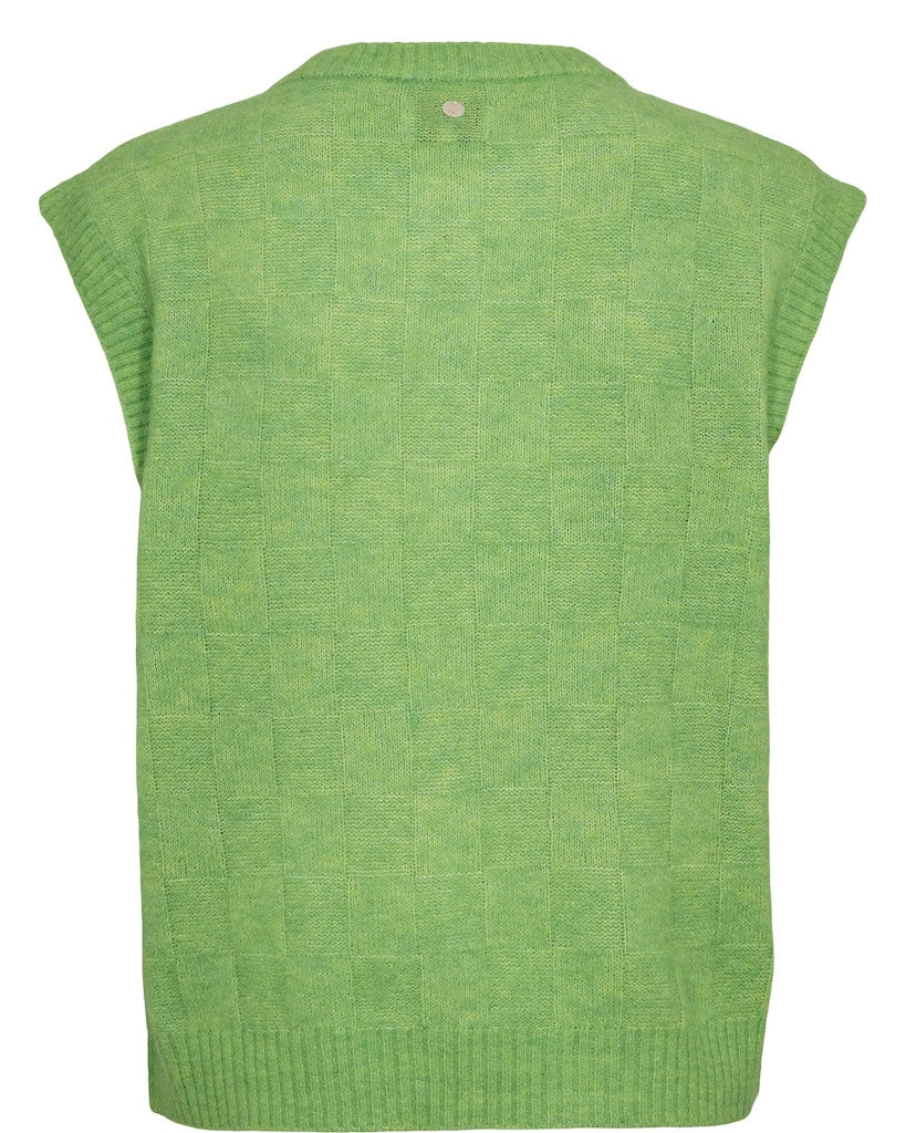 Nümph Vest - NuRiette Check Vest i Jasmine Green