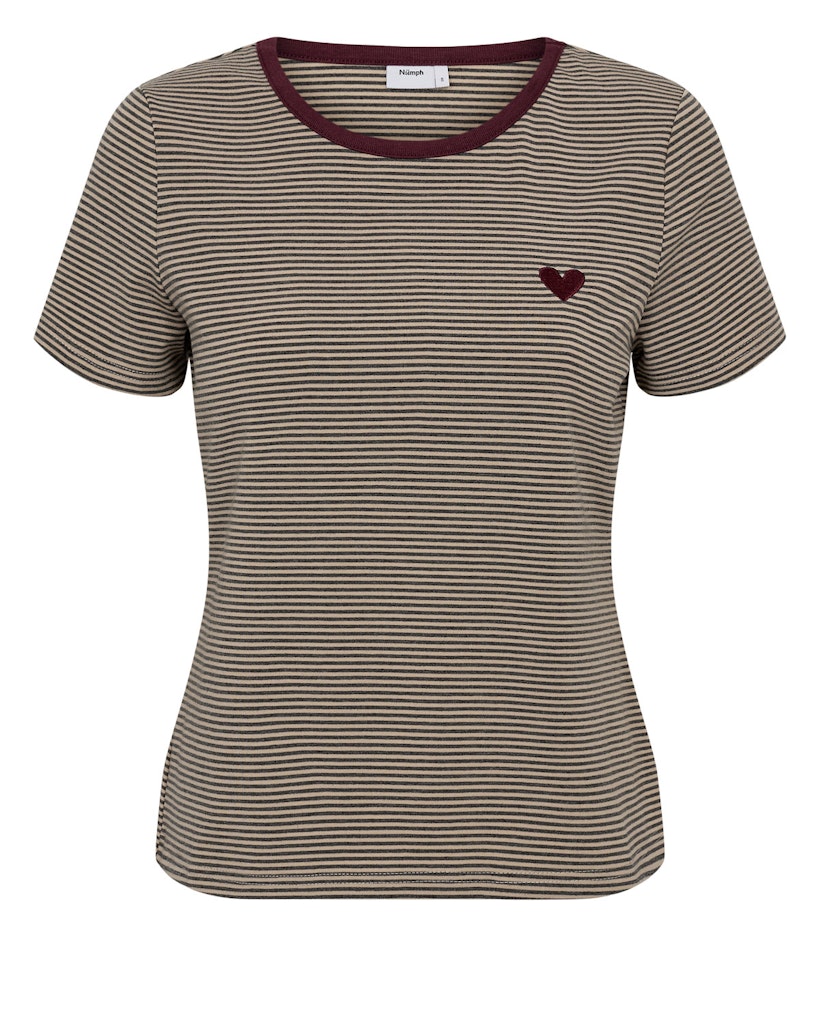 Nümph T-shirt - NuAlexa T-shirt i Silver Mink