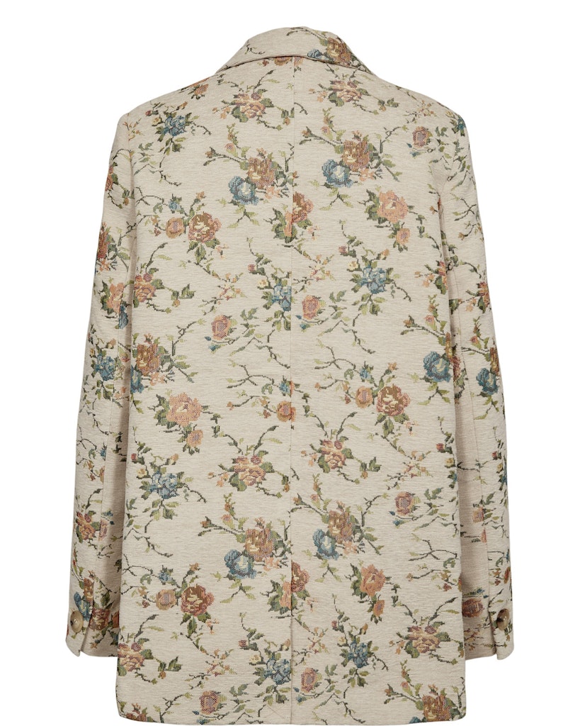 Nümph Blazer - NuHarpa Oversize Blazer i Whitecap Gray