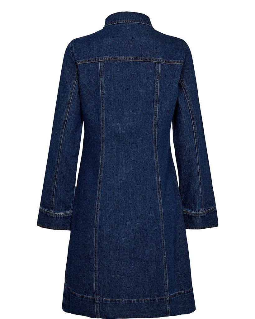Nümph Kjole - NuAddison Kjole i Medium Blue Denim